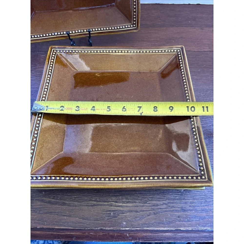 Set of 4- Pier 1 SPICE ROUTE Toffee 10 1/2